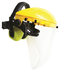 ON SITE SAFETY BROW GUARD + 2MM FACESHIELD CLEAR W/ WRAP CHIN GUARD